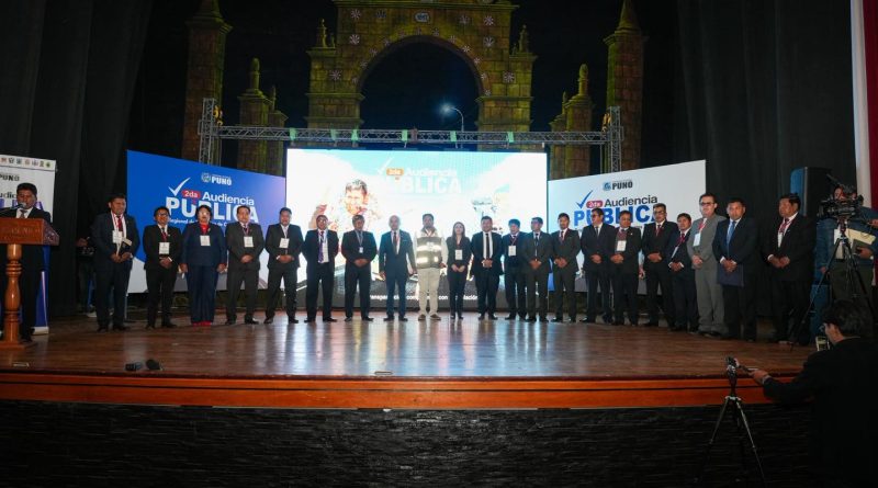 SE CUMPLIÓ CON LA II AUDIENCIA PÚBLICA DE RENDICIÓN DE CUENTAS EN LA REGIÓN PUNO.