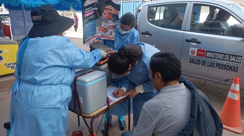 Diresa Puno continúa con intensa campaña de vacunación para frenar brote de sarampión
