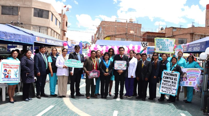 DIRESA Puno y RIS San Román lanzan II Jornada de Vacunación en San Miguel